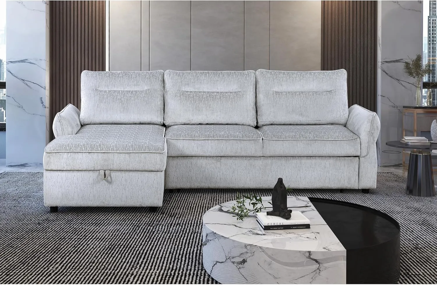 Global Furniture USA U0301 Grey Sofabed
