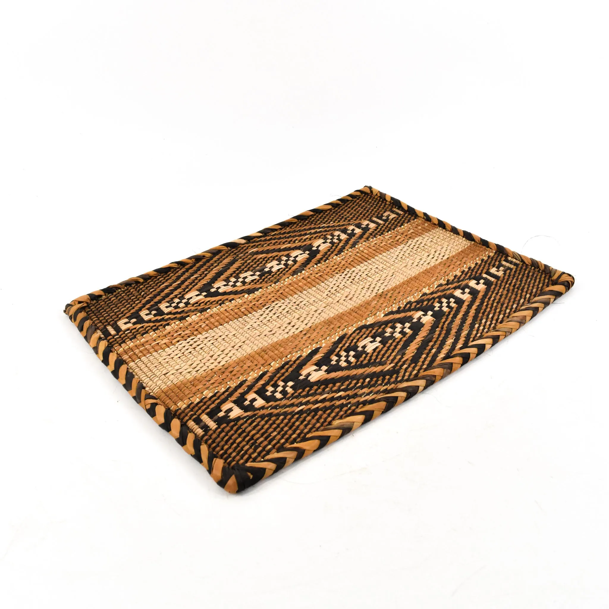 Gokwe Rectangular Mat Basket Zimbabwe 17 inch