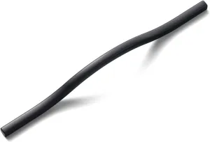 Goo-Ki Modern Handle,Minimalist Cabinet Pull,Matt Black Drawer Handle Wardrobe Cabinet Door Handle, 6.3''/7.6'' Double Hole Centers,6 Packed