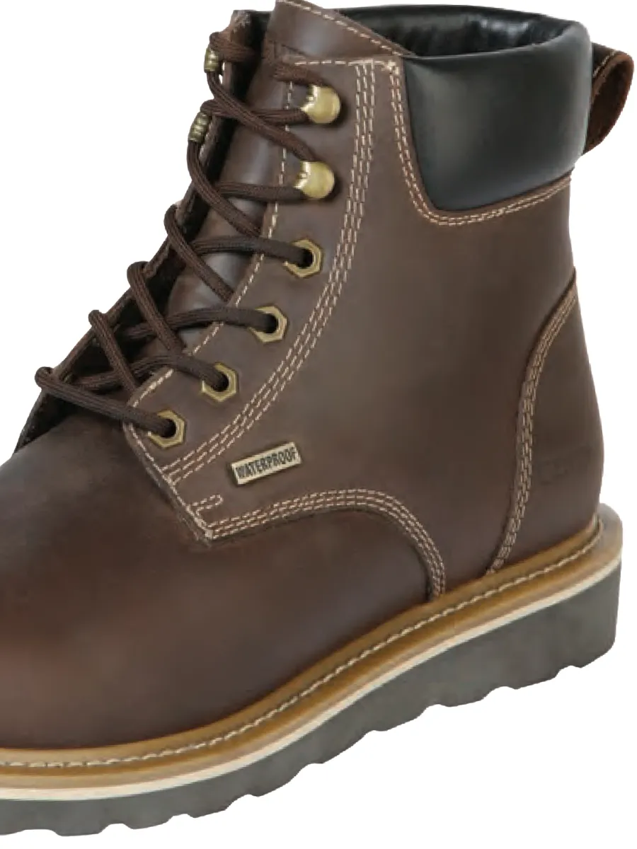 Goodyear Construction Waterproof Lace-up Work Boots with Genuine Leather Soft Tip for Men 'Centenario' - ID: 126421