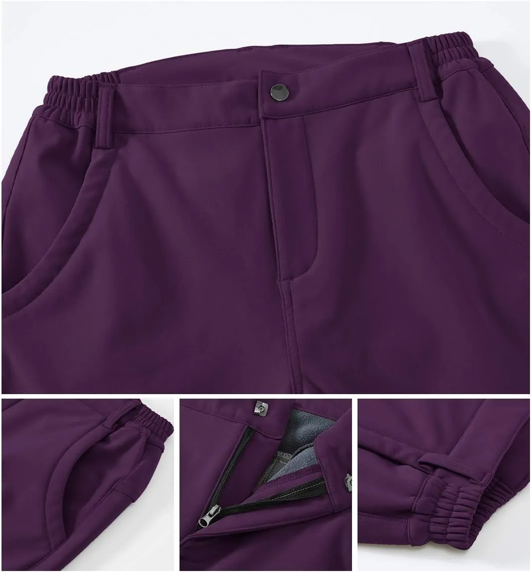 Gopune Women's Waterproof Windproof Outdoor Hiking Snow Ski Insulated Pants