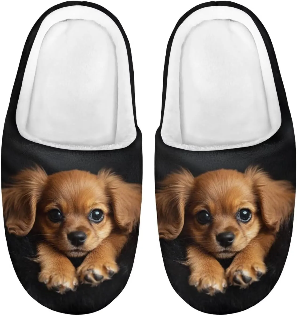 GOSTONG Kids Winter Slippers with Warm Fuzzy Lined Soft Fluffy Plush Slippers Boys Girls Non Slip Home Cotton Shoes US 9-15
