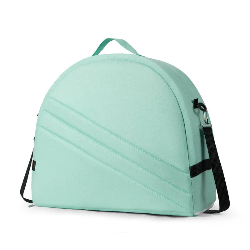 Green Portable Multi-Purpose Baby Bed and Diaper Backpack - Lightweight, Waterproof, Canvas   Polyester Material, Travel Essential for Moms(With mosquito net and small toys)