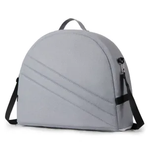 Grey Portable Multi-Purpose Baby Bed and Diaper Backpack - Lightweight, Waterproof, Canvas   Polyester Material, Travel Essential for Moms(With mosquito net and small toys)