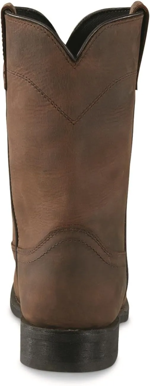 Guide Gear Men's 10" Western Wellington 2.0 Waterproof Boots; Cowboy Rodeo Work Boots Leather Waterproof Footwear