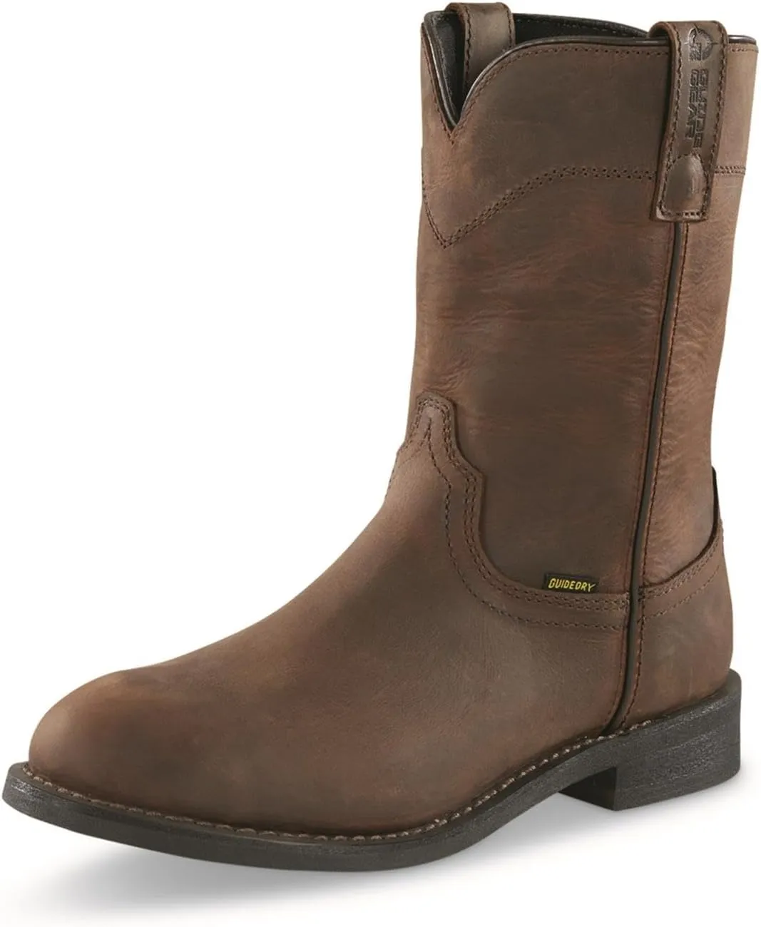 Guide Gear Men's 10" Western Wellington 2.0 Waterproof Boots; Cowboy Rodeo Work Boots Leather Waterproof Footwear