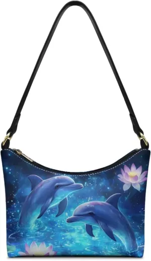 Handbag for Women Leather Underam Shoulder Bag with Zipper Fashion Work Purse Waterproof Travel Wallet