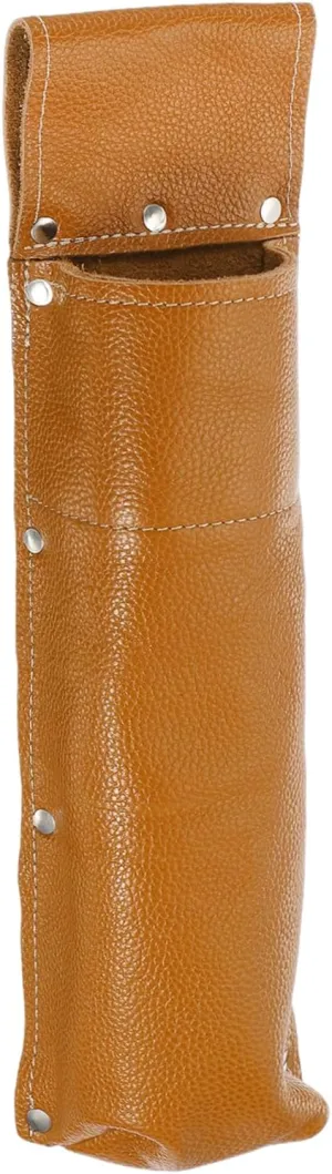 HARFINGTON Welding Rod Pouch 13.39" x 3.74" x 11.02" Leather Electrode Holder Welding Rod Electrode Waist Bag with Rivets Reinforced for Storage Welding Tools, Brown