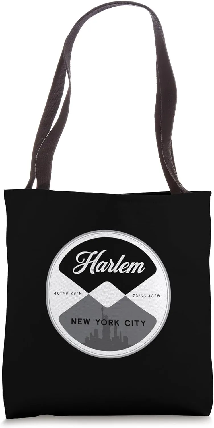 Harlem Manhattan New York City NYC Circle Graphic Tote Bag