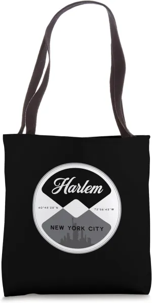 Harlem Manhattan New York City NYC Circle Graphic Tote Bag