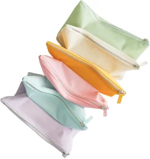 Honeycat Accordion Bag Clutch 6 Compartment Travel Zipper Compact Expandable Cosmetic Accessory Pouch in Pastel Dusk
