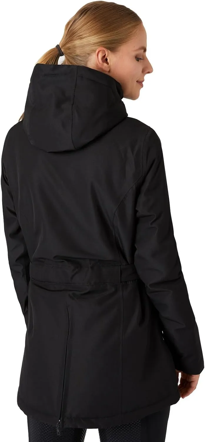 HORZE Women's Jadine Equestrian Waterproof Horse Riding Hooded Rain Jacket