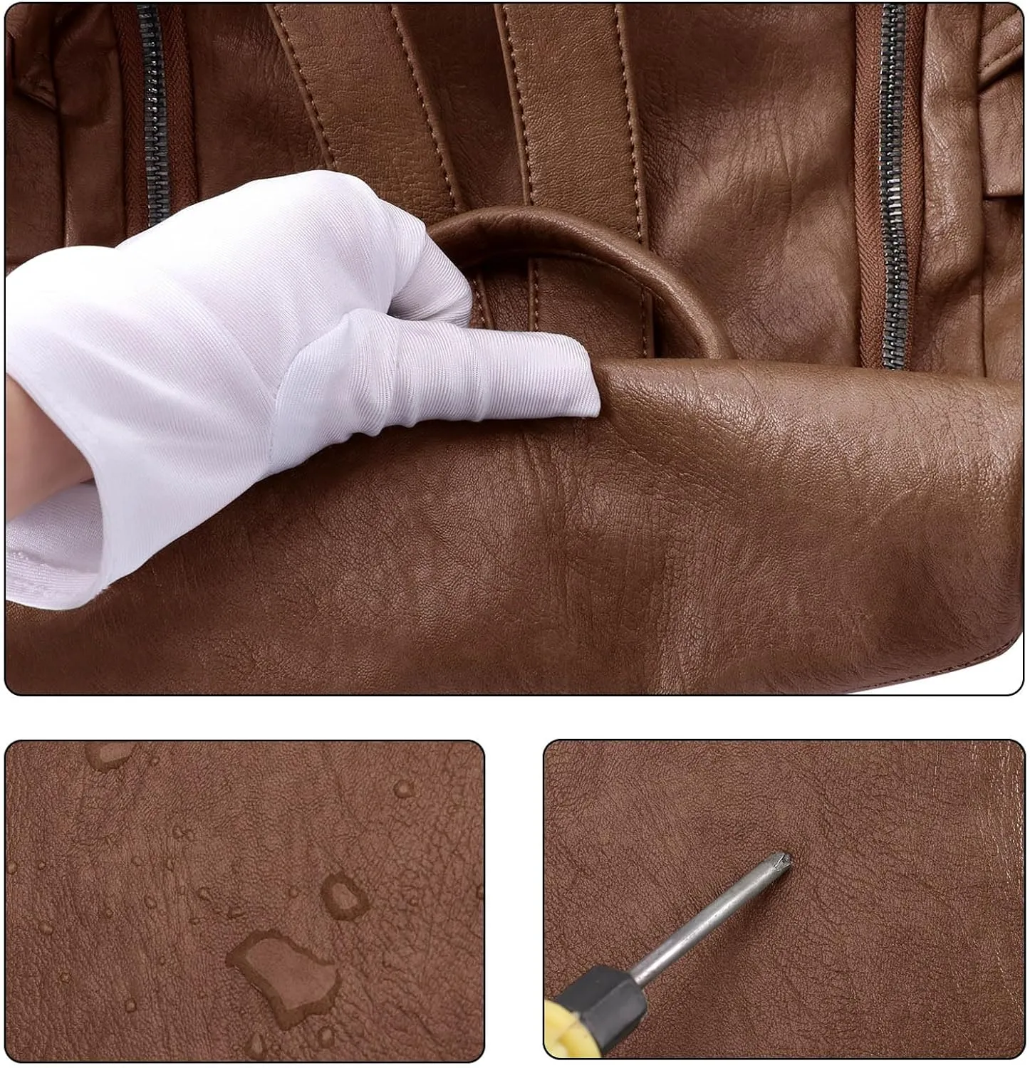 HUA ANGEL Vegan Leather Backpack Handbag for Women Anti-theft Travel Backpack Purse Convertible Medium for Work College Daily