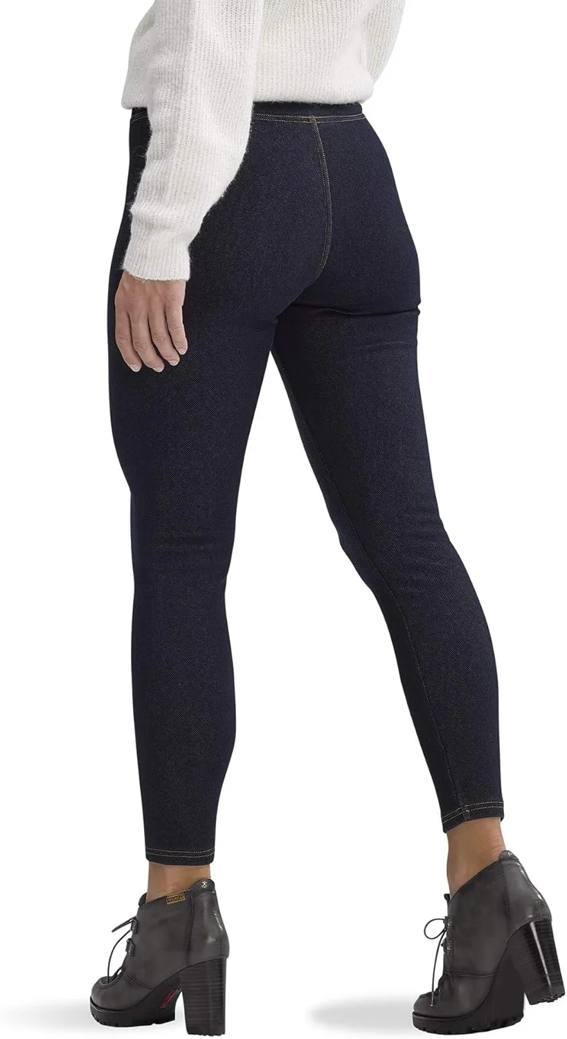 HUE Women’s Plush Lined Warm & Cozy Denim Leggings