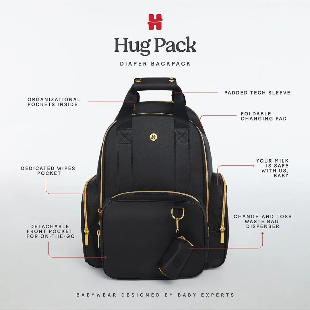 Huggies Sunshine Pack Diaper Backpack, Black, One Size