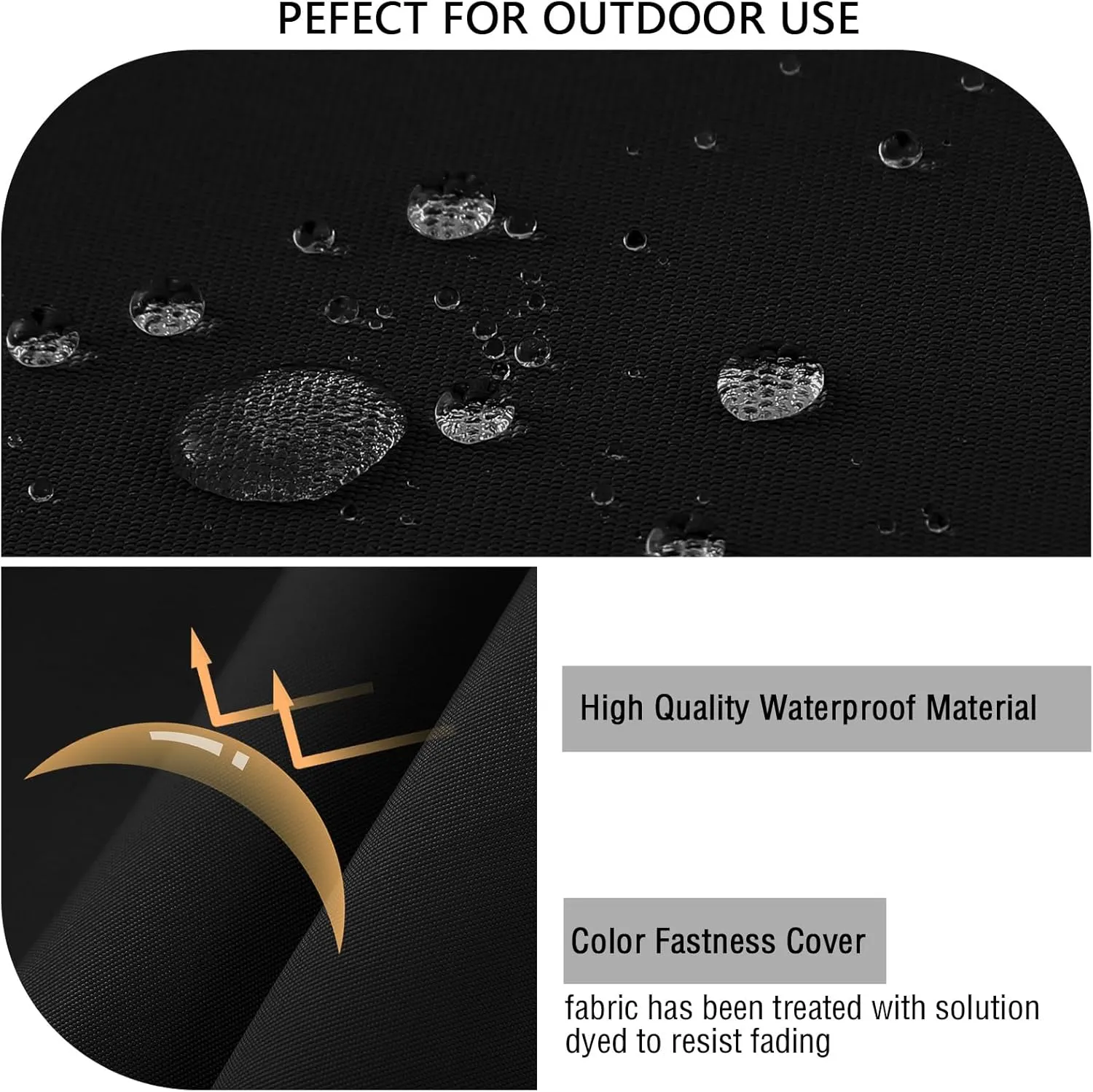 idee-home Outdoor Loveseat Cushions for Patio Furniture, Waterproof Couch Hampton Bay Deep Seat Cushion Replacement Set 46" x 26", Patio Love Seat Sofa Cushions for Porch Garden Chair, Black Pattern