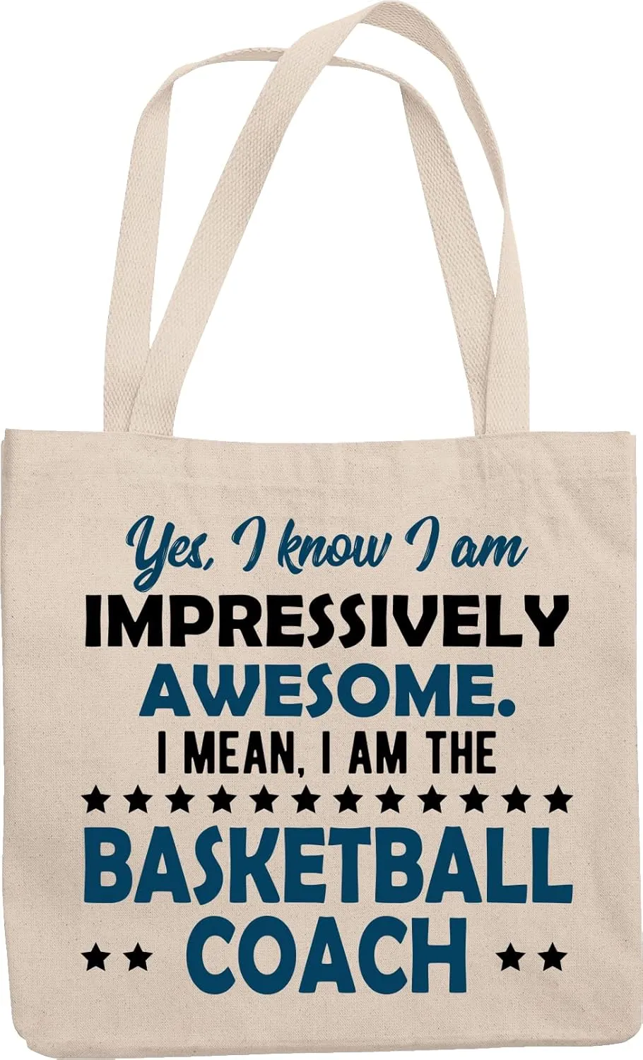Impressively Awesome Basketball Coach Reusable Tote Bag for Coaches