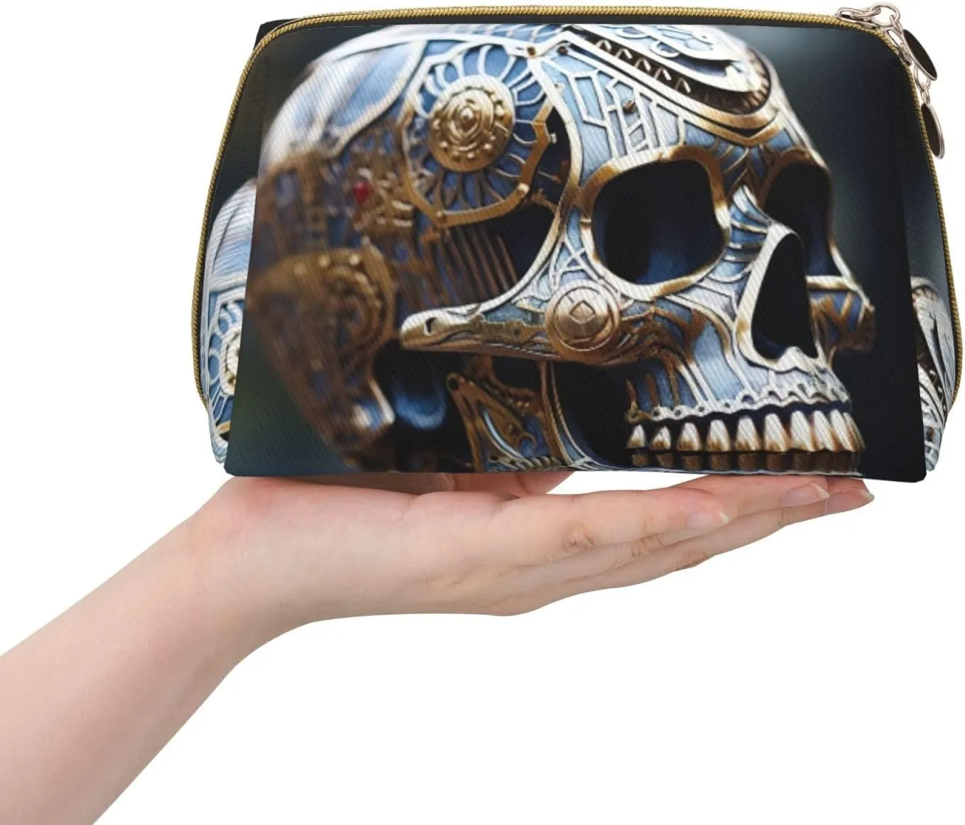Interesting Skeleton Travel Toiletry Organizer, Portable Makeup Bag For Women