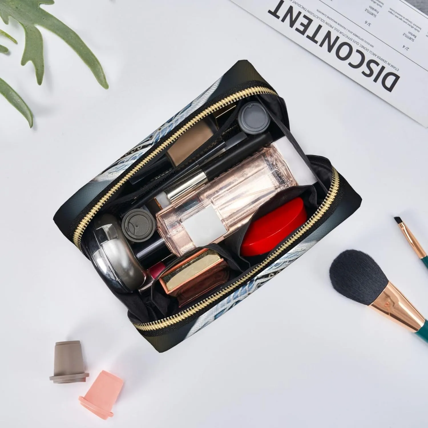 Interesting Skeleton Travel Toiletry Organizer, Portable Makeup Bag For Women