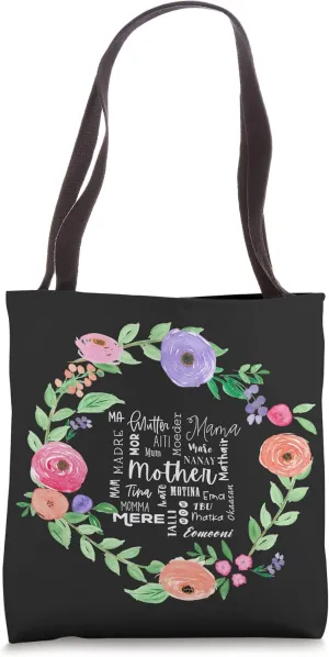 International Mom World Translations Multi Languages White Tote Bag
