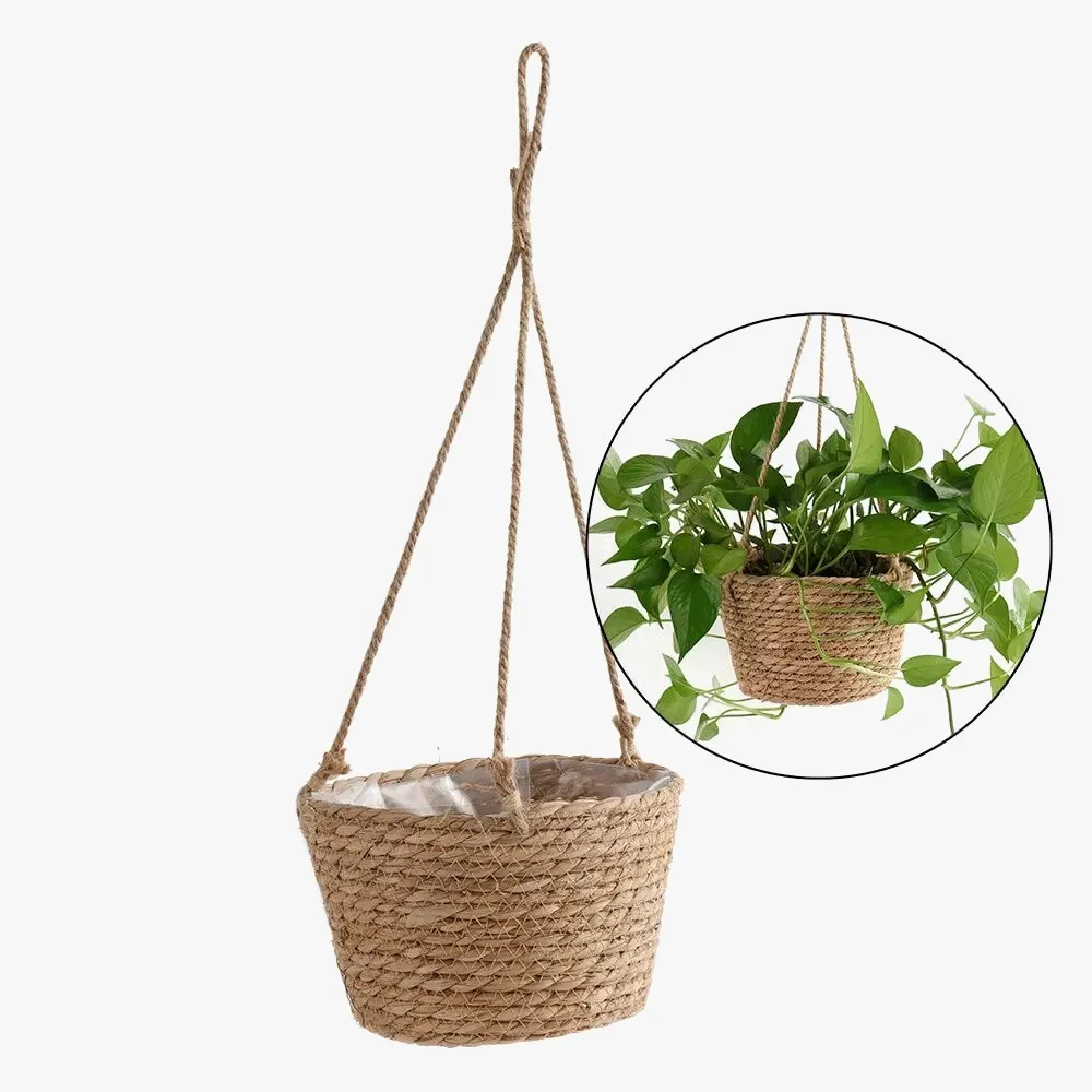 jardinière suspendue en macramé panier de rangement pour plantes d'intérieur extérieur