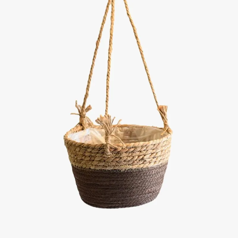 jardinière suspendue en macramé panier de rangement pour plantes d'intérieur extérieur