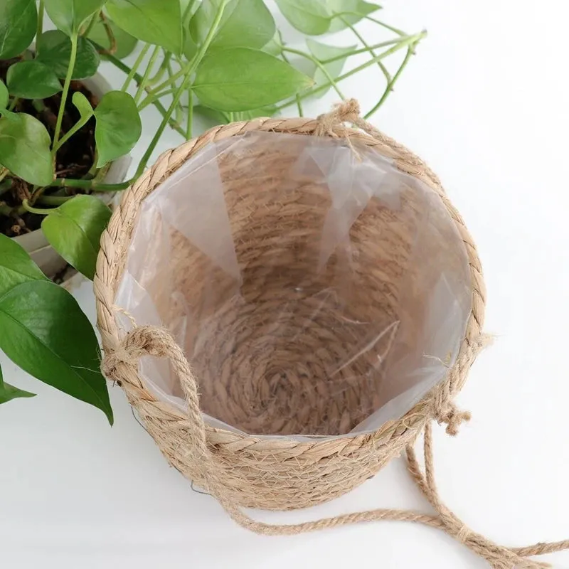 jardinière suspendue en macramé panier de rangement pour plantes d'intérieur extérieur