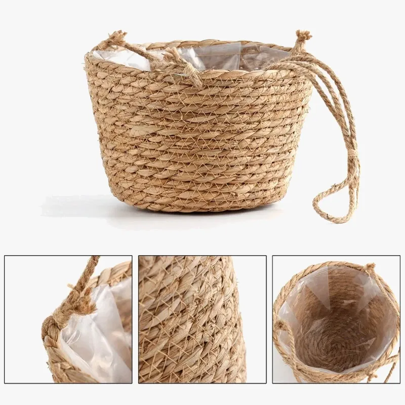 jardinière suspendue en macramé panier de rangement pour plantes d'intérieur extérieur