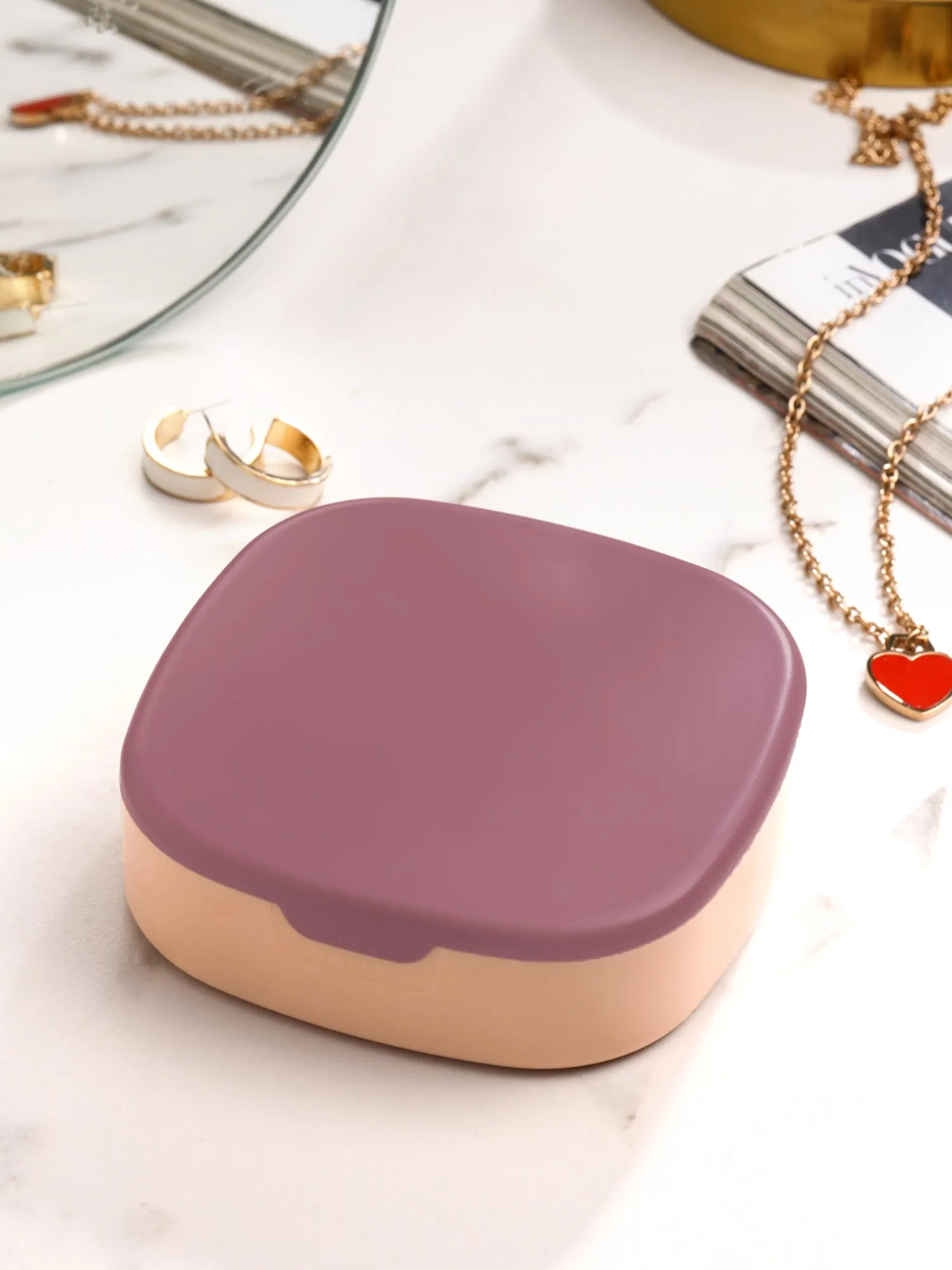 Jewelry Box Organiser: Compact Multi-Compartment Storage | Lightweight | 9.5 cm | Multicolor