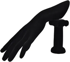 Jewelry Organizer Stand Jewellery Finger Display Mannequin Stand, Mannequin Hand Form for Jewelry Bracelet Ring Watch Display Hand Stand Display Stand (Color : Black Velvet)