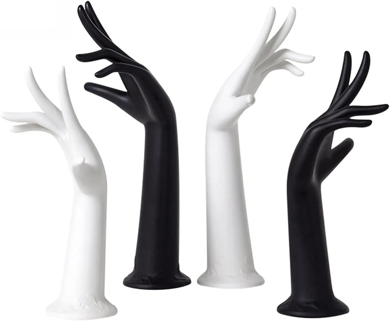 Jewelry Shelf Female Mannequin Hand Jewelry Display Holder Plastic Bracelet Ring Watch Stand Support Holder Ring Stand Jewelry Display Hanging (Color : D72 Black) (D71 Black)