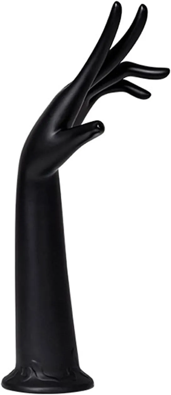 Jewelry Towers Female Mannequin Hand Jewelry Display Holder Plastic Bracelet Ring Watch Stand Support Holder Ring Stand Jewelry Display Jewelry Boxes (Color : D71 Black)