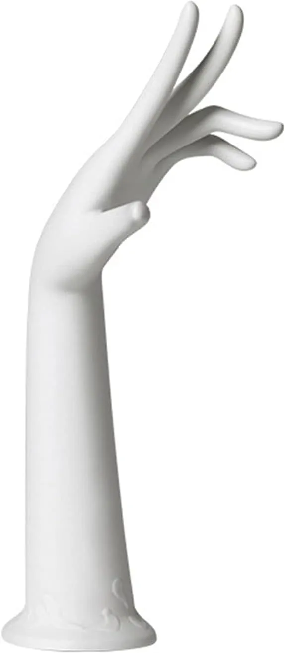 Jewelry Towers Female Mannequin Hand Jewelry Display Holder Plastic Bracelet Ring Watch Stand Support Holder Ring Stand Jewelry Display Jewelry Boxes (Color : D71 White)