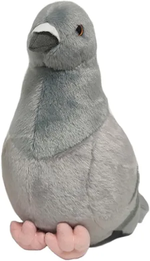 JIANEEXSQ Realistic Pigeon Stuffed Animal Plush Toy, Soft Dove Bird Stuffed Toys Doll Birthday Gift Decor