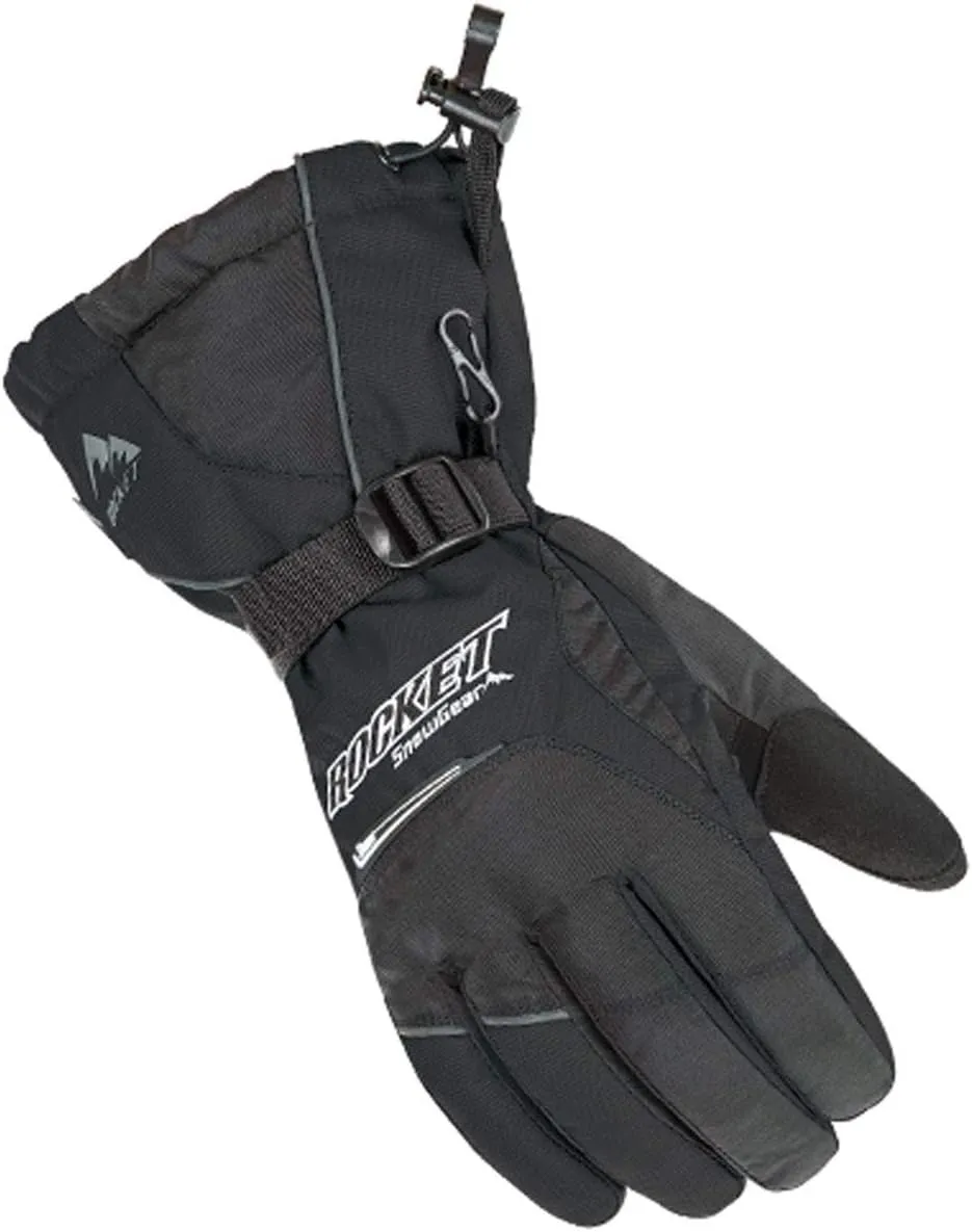 Joe Rocket Storm Men's Snowmobile Gloves - Black/Black/X-Large