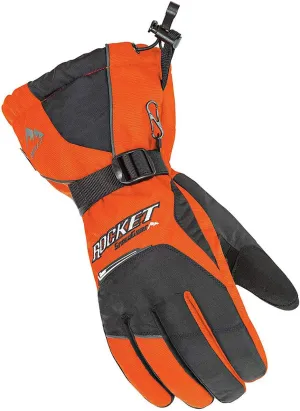 Joe Rocket Storm Men's Snowmobile Gloves - Orange/Black/Medium