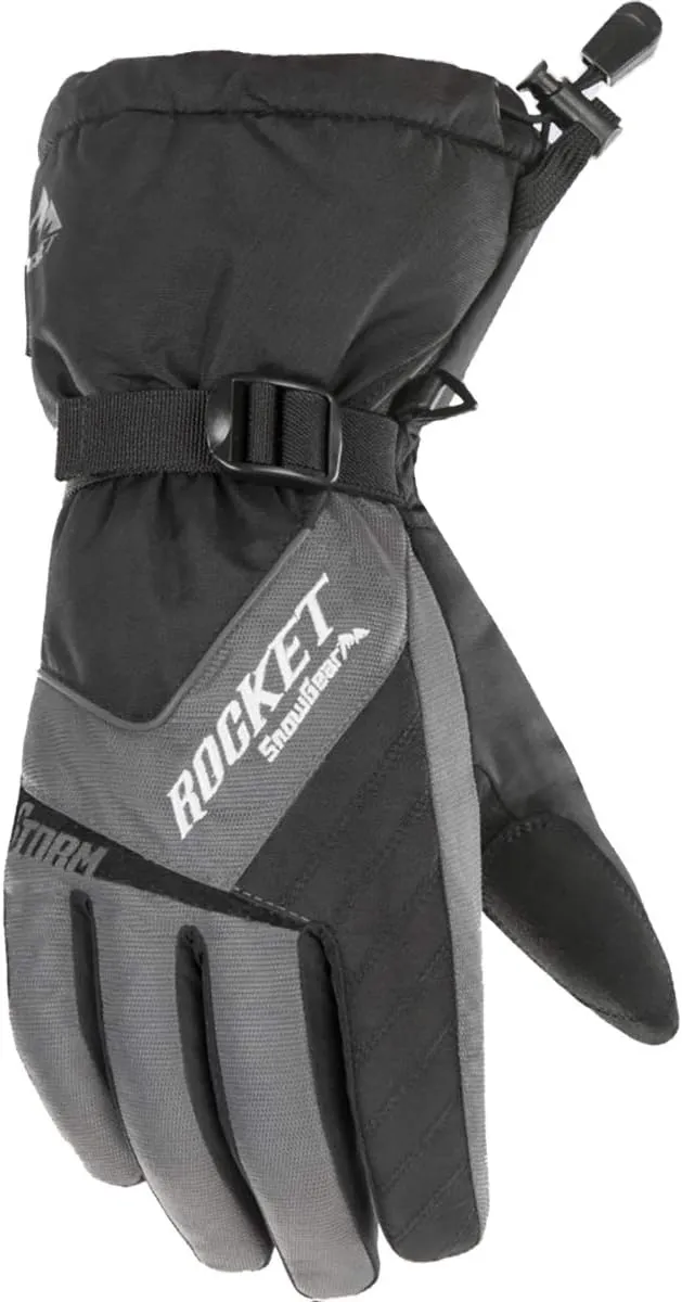 Joe Rocket Storm Women's Snowmobile Gloves - Gray/Black/Medium