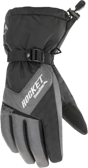 Joe Rocket Storm Women's Snowmobile Gloves - Gray/Black/Medium