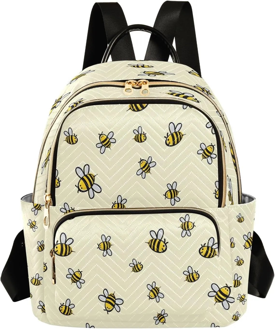 Joisal Cute Bee Womens Fashion Backpack Anti Theft Carry on Travel Backpack, Computer Backpack for Women
