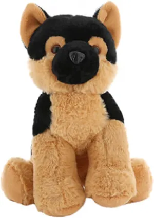 K-9 The German Shepherd 16 Inch Stuffed Animal Soft & Cuddly Plush Dog Toy for Kids, Realistic German Shepherd Plush, for Dog Lovers, Birthdays, Holidays