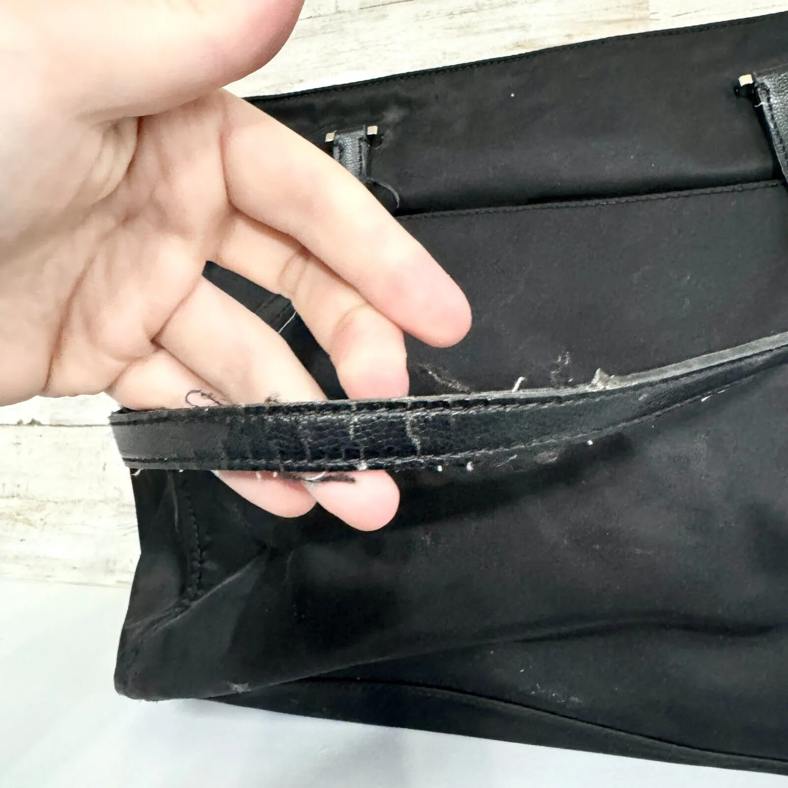 KATE SPADE Canvas Black Side Pocket Diaper Bag Multi Pocket Medium