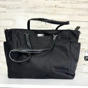 KATE SPADE Canvas Black Side Pocket Diaper Bag Multi Pocket Medium