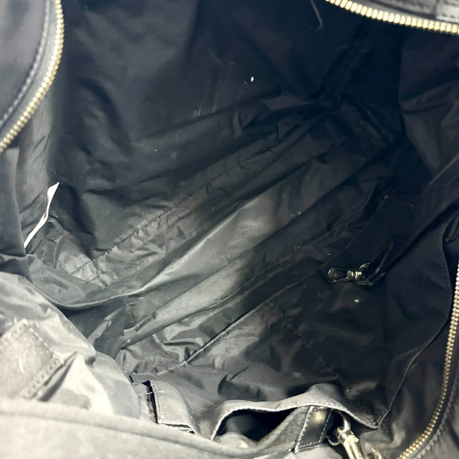 KATE SPADE Canvas Black Side Pocket Diaper Bag Multi Pocket Medium