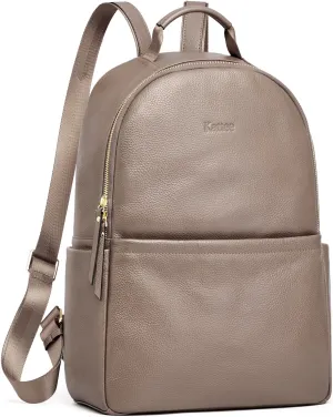Kattee Genuine Leather Backpack Purse for Women Antitheft Rucksack Soft Work Casual Daypack Fashion
