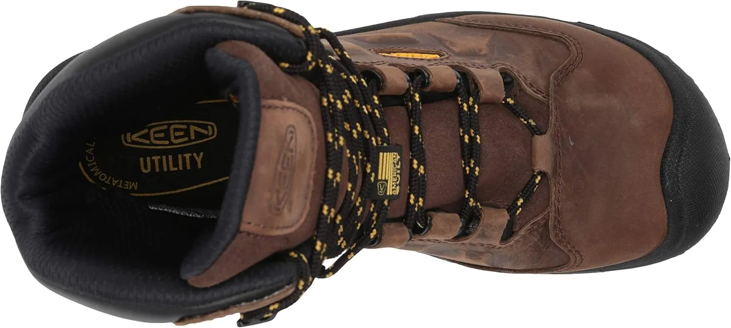 KEEN Utility Men's Dover 8" Leather Waterproof Composite Toe Work Boot
