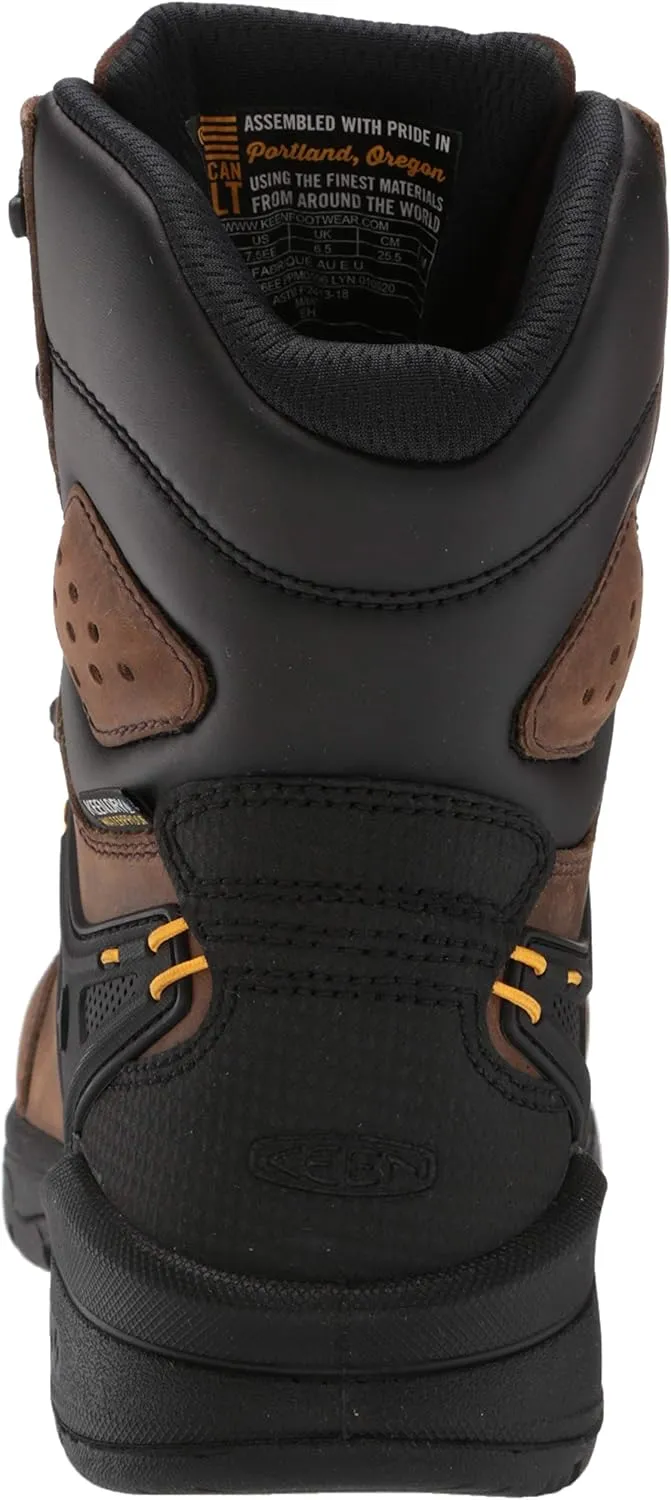 KEEN Utility Men's Dover 8" Leather Waterproof Composite Toe Work Boot
