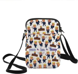 KEYCHIN Funny President Crossbody Bag President 2024 Back Gift Peace Love President Shoulder Bag President Supporter Gifts