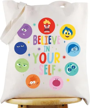 KEYCHIN Joy & Sadness & Fear Characters Tote Bag Anger & Disgust Fans Gifts Believe In Yourself Shoulder Bag Anxiety Merch