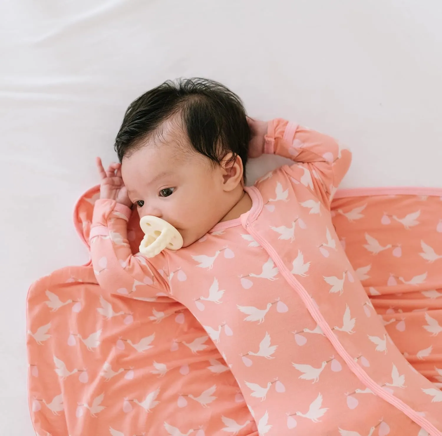 KicKee Welcome Home Zipper Footie – Viscose from Bamboo Baby Pajamas – One-Piece Sleepwear with Anti-Slip Feet & Zip Guard