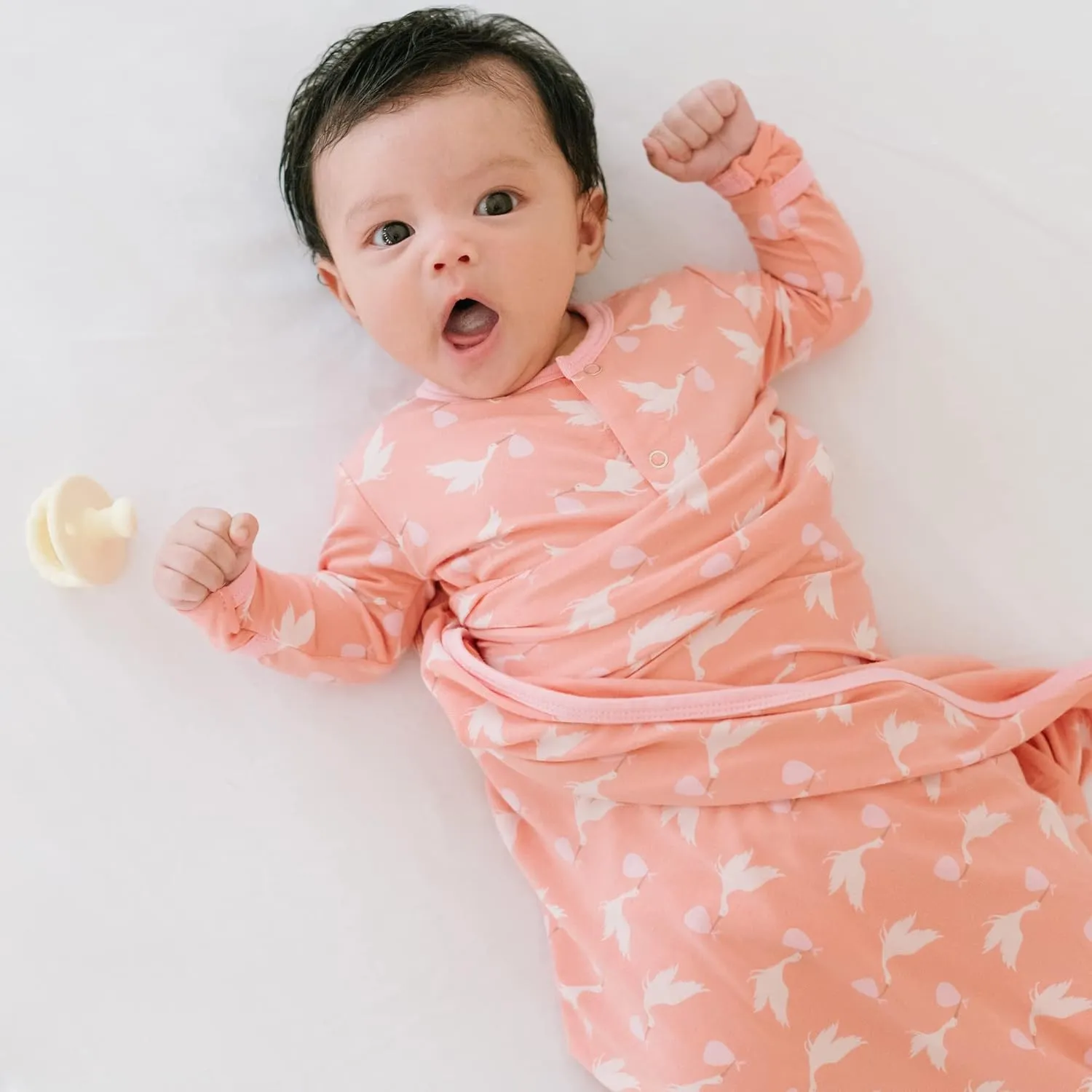 KicKee Welcome Home Zipper Footie – Viscose from Bamboo Baby Pajamas – One-Piece Sleepwear with Anti-Slip Feet & Zip Guard